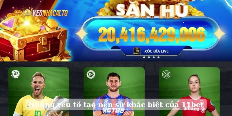 Những yếu tố tạo nên sự khác biệt của 11bet