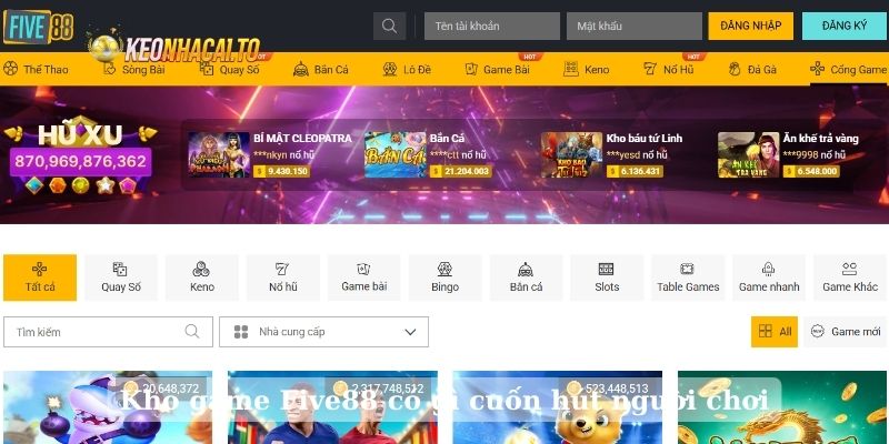 Kho game Five88 có gì cuốn hút người chơi