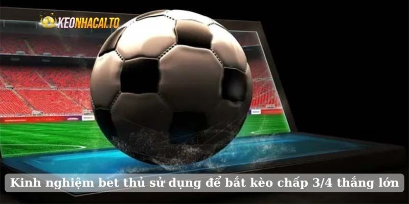 Kinh nghiệm bet thủ sử dụng để bắt kèo chấp 3/4 thắng lớn