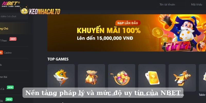 Nền tảng pháp lý và mức độ uy tín của NBET